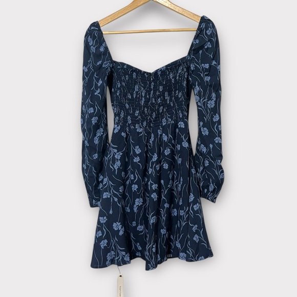 REFORMATION Mochi Dress Georgia Blue Sz 4 floral - Picture 6 of 8